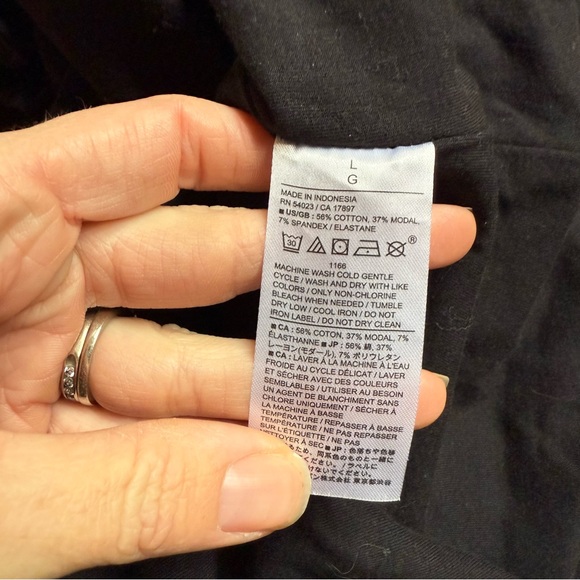 Banana Republic Large Square Neck Women's Top in Black soft stretch - Picture 6 of 6